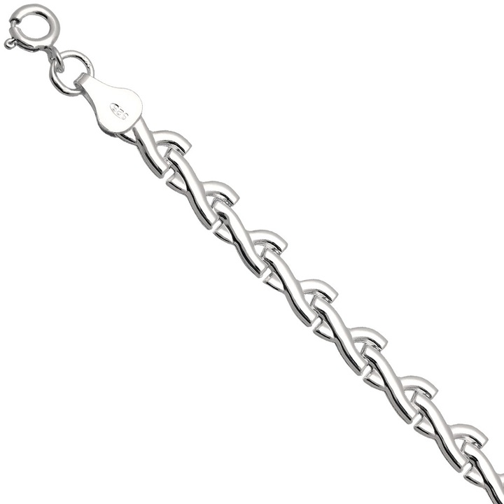 Bransoletka srebrna dmuchana 19-21cm srebro 925