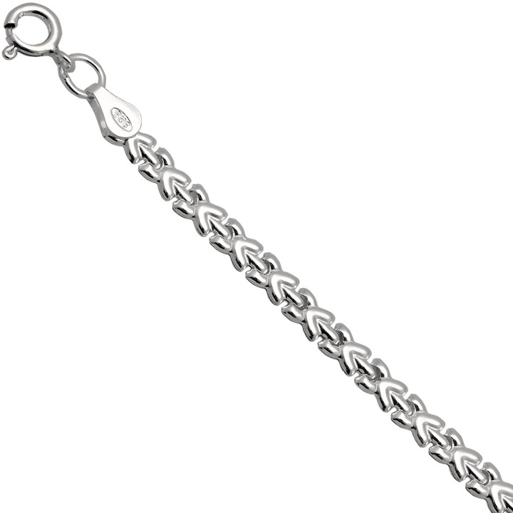 Bransoletka srebrna dmuchana 19-21cm srebro 925