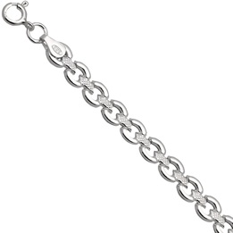 Bransoletka srebrna dmuchana 19-21cm srebro 925