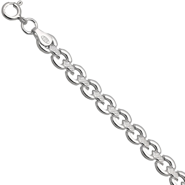 Bransoletka srebrna dmuchana 19-21cm srebro 925
