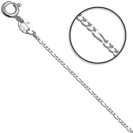 Łańcuszek srebrny figaro 40cm 1.2mm 925