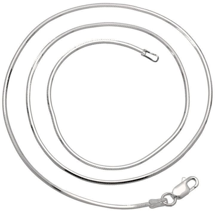 Łańcuszek srebrny żmijka linka 65cm 1.3mm 925