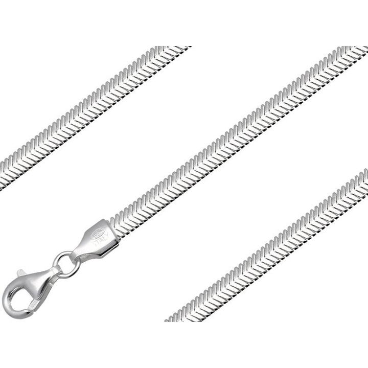 Łańcuszek srebrny Linka płaska 40cm 4.3mm 925