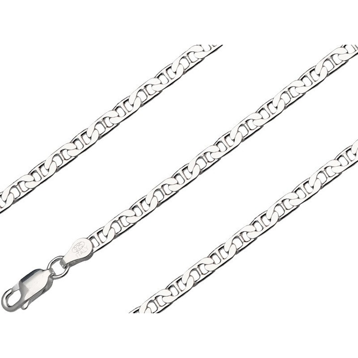 Łańcuszek srebrny żyletka 60cm 3.8mm 925
