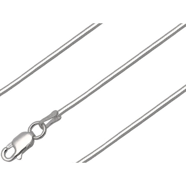 Łańcuszek srebrny żmijka linka 65cm 1.3mm 925