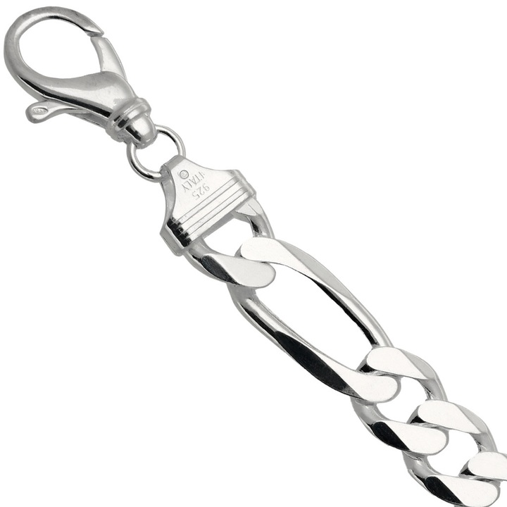 Bransoletka srebrna figaro 23cm 14,9mm 925