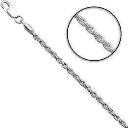 Bransoletka srebrna kordel 19cm 3mm 925