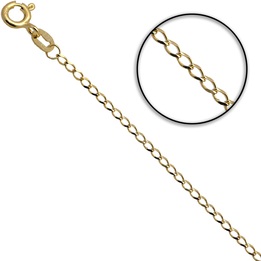 Łańcuszek złoty pancerka 55cm 1.6mm złoto 585