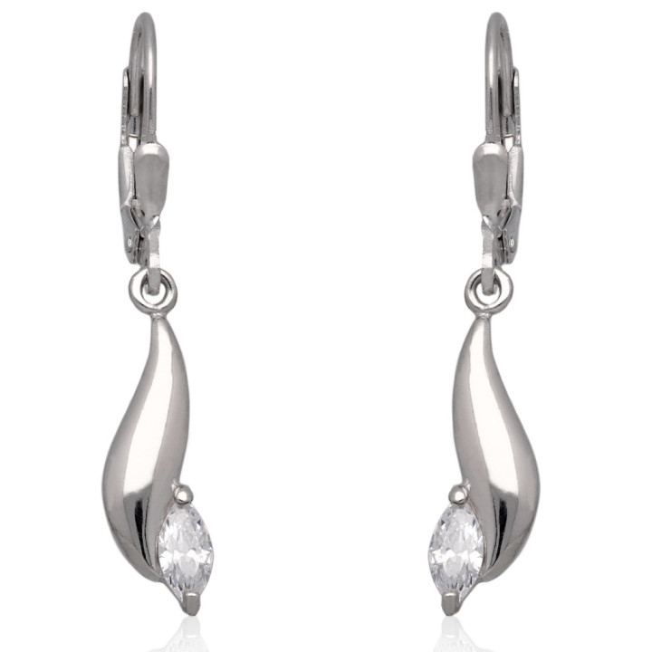 Kolczyki srebrne z cyrkoniami crystal pr.925