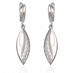 Kolczyki srebrne z greckim...