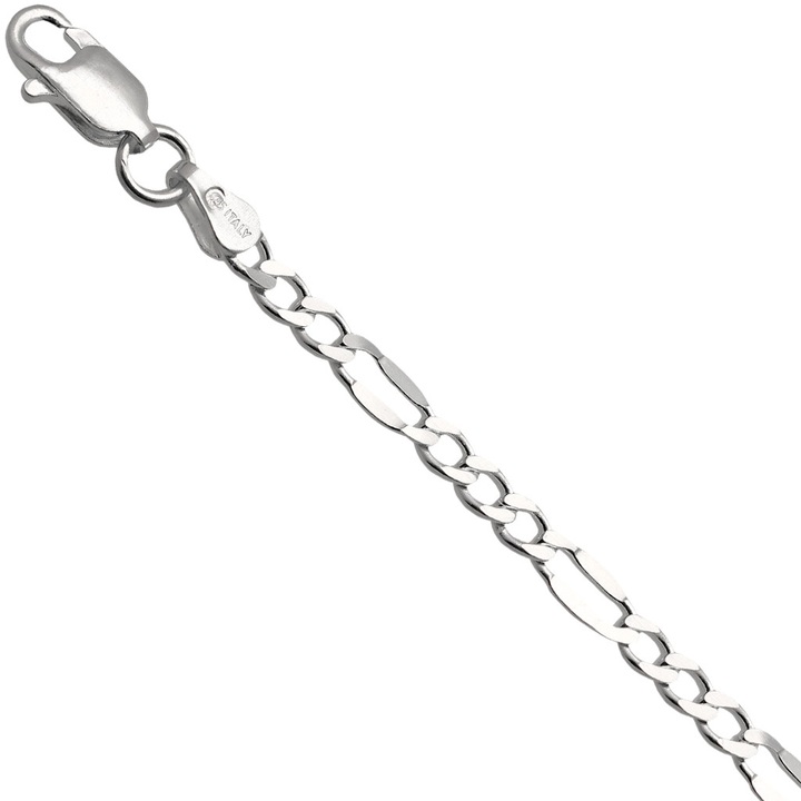 Łańcuszek srebrny figaro 40cm 3.4mm 925