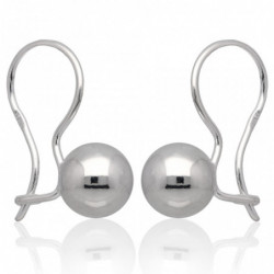 Kolczyki srebrne kule kulki...