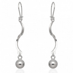 Kolczyki srebrne kule kulki...