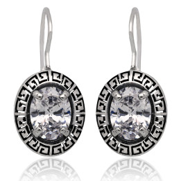 Kolczyki z cyrkoniami crystal grecki wzór pr.925