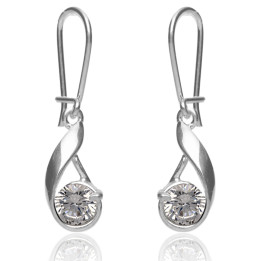 Kolczyki srebrne z cyrkoniami crystal pr.925