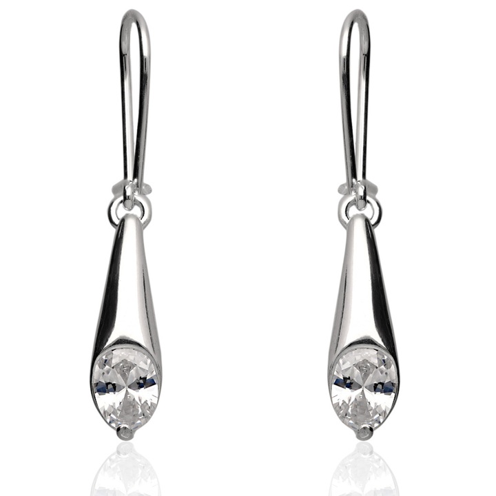 Kolczyki srebrne z cyrkoniami crystal pr.925