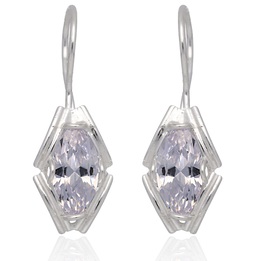Kolczyki srebrne z cyrkoniami crystal pr.925