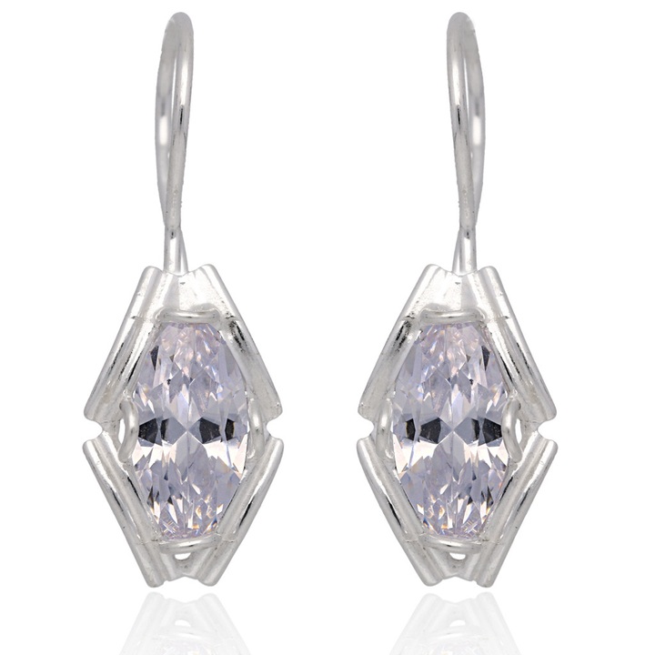 Kolczyki srebrne z cyrkoniami crystal pr.925