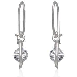 Kolczyki srebrne z cyrkoniami crystal pr.925