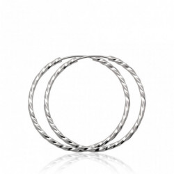 Kolczyki srebrne kółka 40mm...