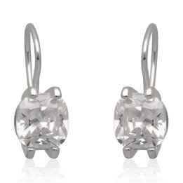 Kolczyki srebrne z cyrkoniami crystal pr.925