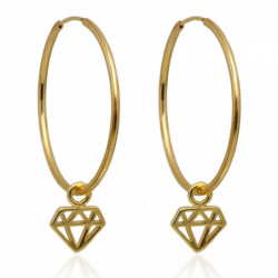 Kolczyki kółka 25mm...