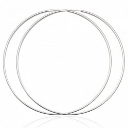 Kolczyki srebrne kółka 80mm...