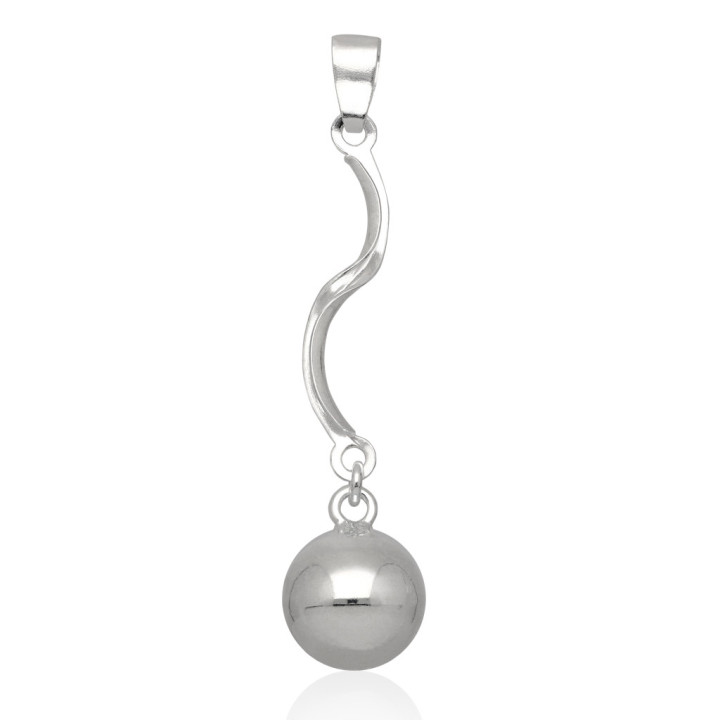 Wisiorek srebrny kula 12mm kulka srebro pr.925