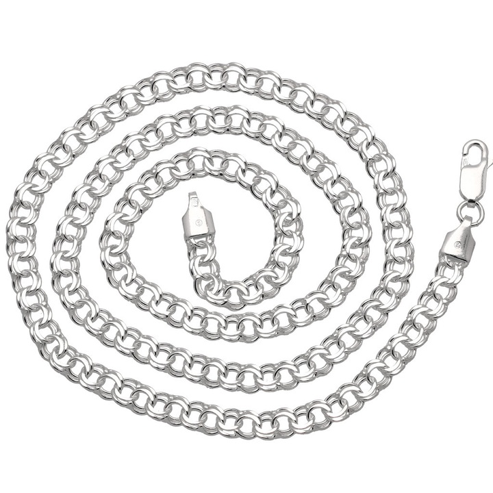 Łańcuszek srebrny galibardi 50cm 5.1mm 925