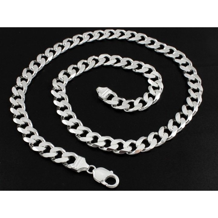 Łańcuszek srebrny pancerka 60cm 10.7mm 925