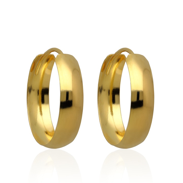 Kolczyki srebrne kółka rynny 20mm koła srebro 925
