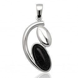 Wisiorek srebrny z nocą...