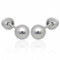 Kolczyki srebrne kule kulki...