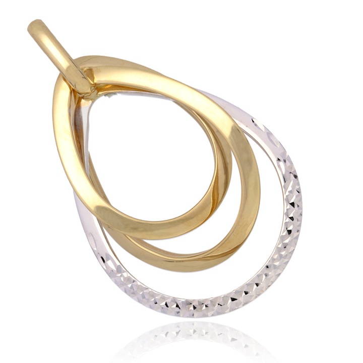 Wisiorek złoty diamentowany złoto pr.585