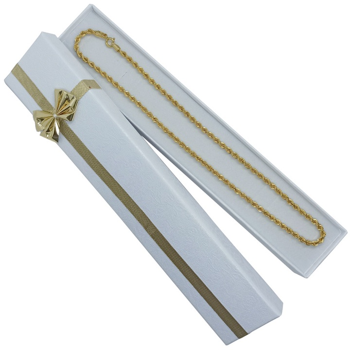 Łańcuszek złoty kordel 55cm 3mm złoto pr.585