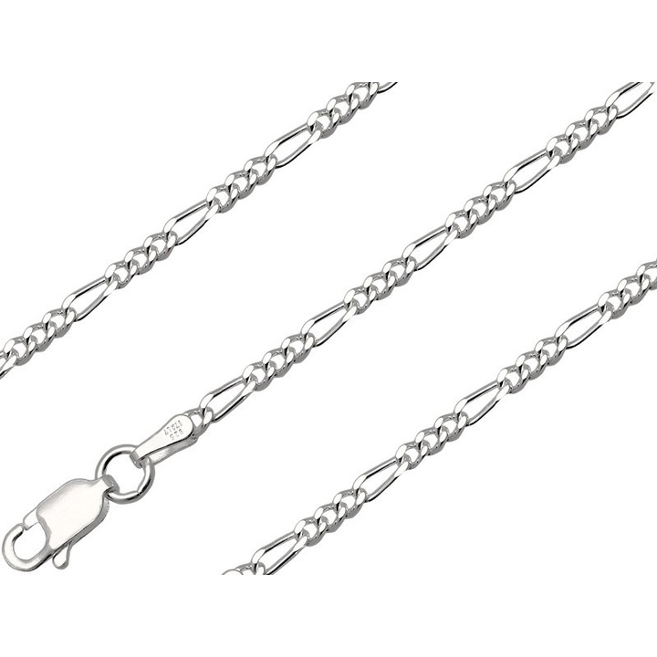 Łańcuszek srebrny figaro 55cm 2.1mm 925