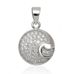 Wisiorek srebrny rodowany z...