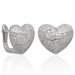 Kolczyki srebrne rodowane z...