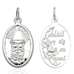 Medalik Św.Charbel Srebro pr.925