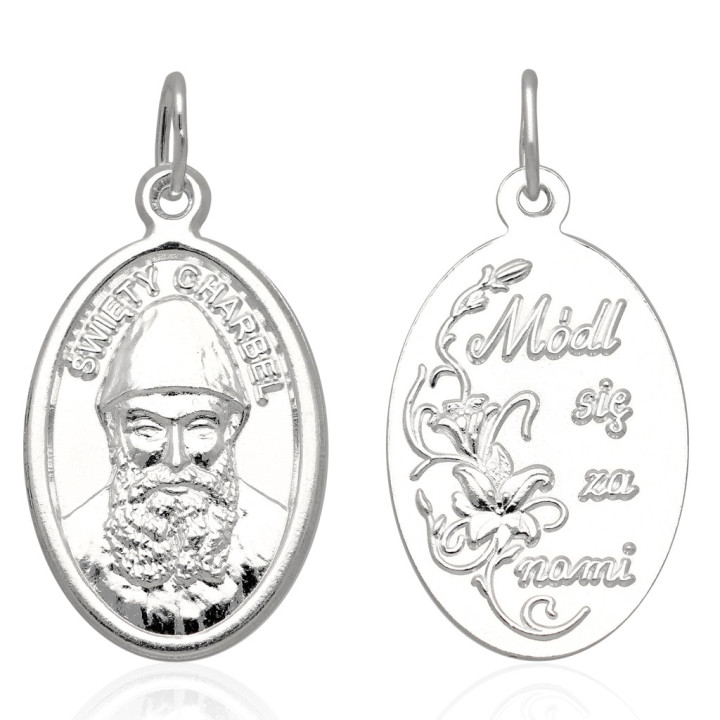 Medalik Św.Charbel Srebro pr.925