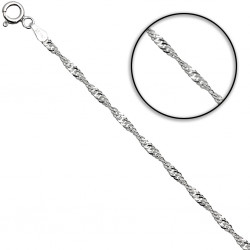 Łańcuszek srebrny singapur...