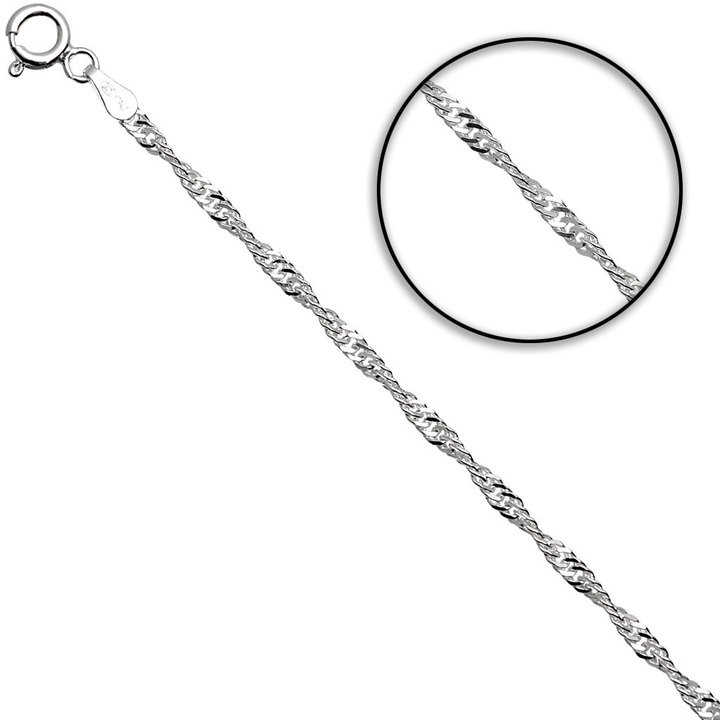 Łańcuszek srebrny singapur 60cm 2.3mm 925