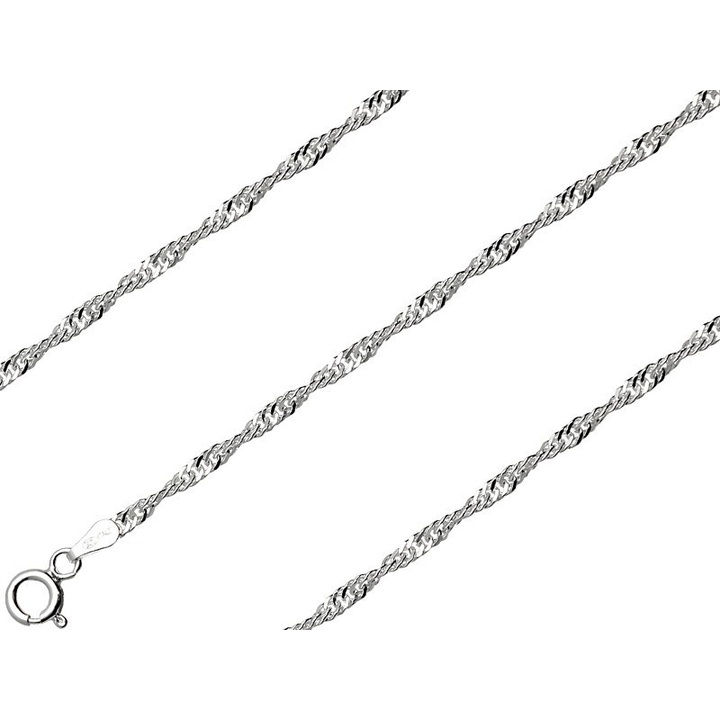 Łańcuszek srebrny singapur 60cm 2.3mm 925