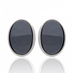 Kolczyki srebrne z krzemem...