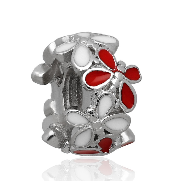 Wisiorek srebrny modułowy beads motylki 925