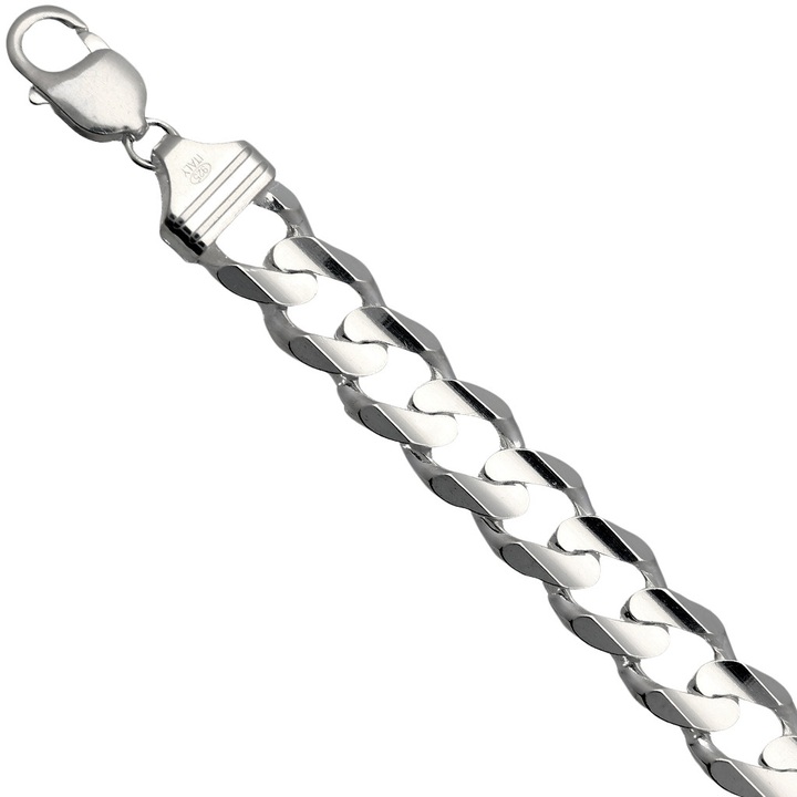 Bransoletka srebrna pancerka 24cm 12,7mm 925