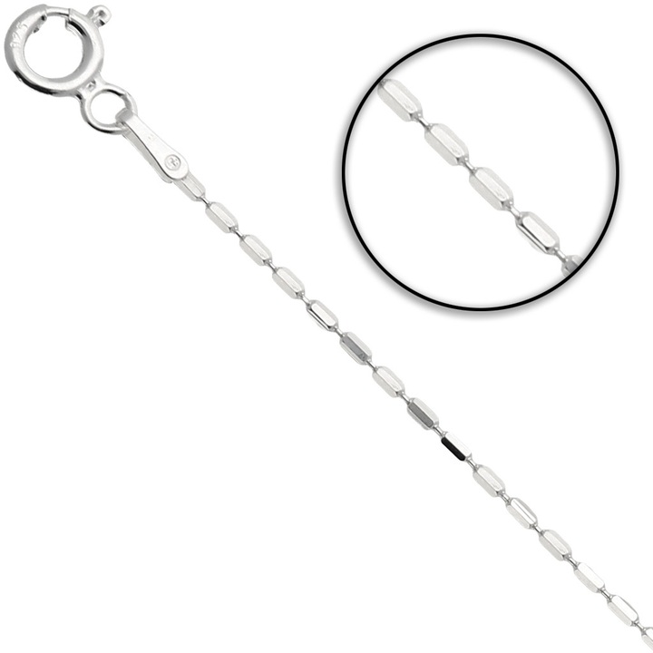 Łańcuszek srebrny Wałek 40cm 1.2mm 925
