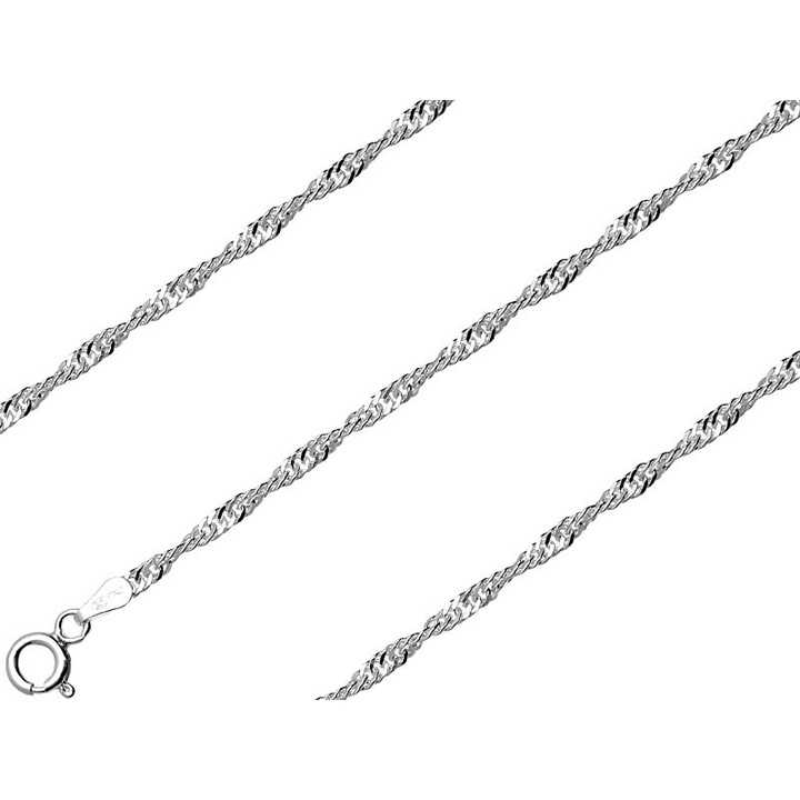 Łańcuszek srebrny singapur 75cm 2.3mm 925