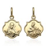 Medalik złoty M.B.Szkaplerzna złoto pr.585