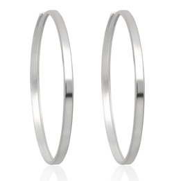 Kolczyki srebrne kółka rynny 50mm koła pr.925